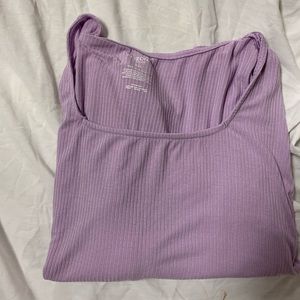 long sleeve square neck tees